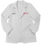 Lab Coat - Short with Embroidered Marist University Logo and Student Name